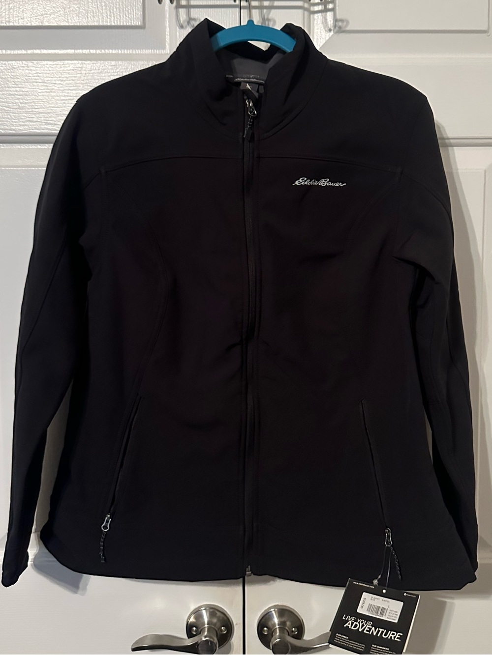 Eddie Bauer Women’s Black Full-Zip Utility Softshell Jacket